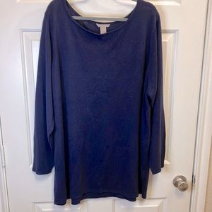 H&M Long-sleeve Navy Crewneck Lightweight Sweater Great for Season Change 4X